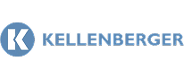 Kellenberger logo with blue and white design.